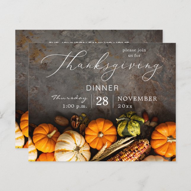 バジェット感謝祭ディナーパンプキンス (正面/裏面)