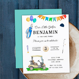 バジェット我々のリトルゴルファーのブルーカートゴルフ誕生日