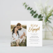 バジェット我々は写真婚約した婚約招待状 (スタンド正面)