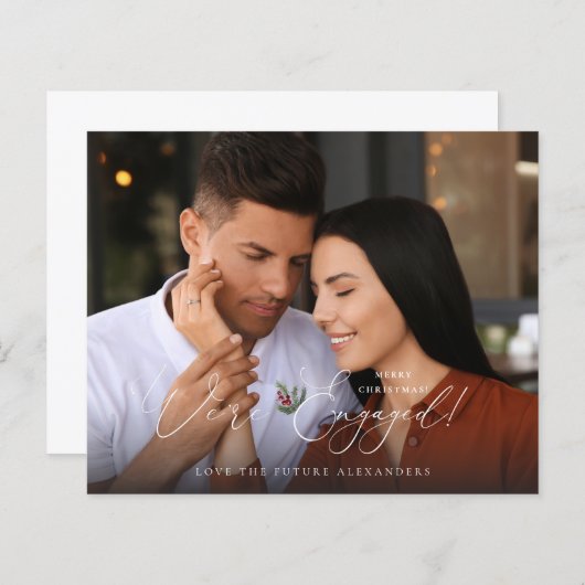 バジェット我々は写真婚約したEホリーベリーホリデイW (正面/裏面)