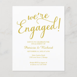 バジェット我々は婚約した婚約パーティ招待状