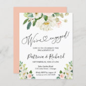 バジェット我々は婚約した婚約パーティ招待状 (正面/裏面)