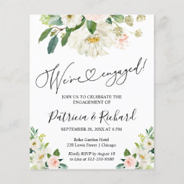 バジェット我々は婚約した婚約パーティ招待状