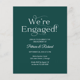 バジェット我々は婚約した婚約パーティ招待状