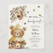 バジェット我々は赤ちゃんシャワー招待状を待つことができる (正面)