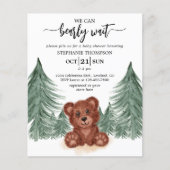 バジェット我々は赤ちゃんシャワー招待状待ち (正面)