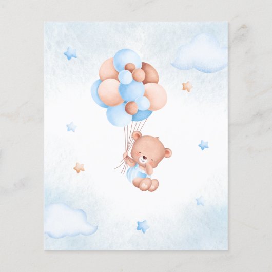 バジェット我々は赤ちゃんシャワー招待状待ち (裏面)