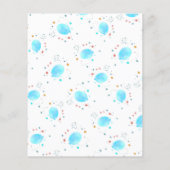 バジェット我々は赤ちゃんシャワー招待状待ち チラシ (裏面)