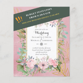 バジェット手頃ピンク赤面ピンクフローラ結婚ズ チラシ