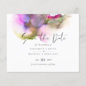 バジェット抽象芸術レインボー結婚パープル (正面)