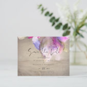 バジェット抽象芸術レインボー結婚パープル ポストカード (スタンド正面)