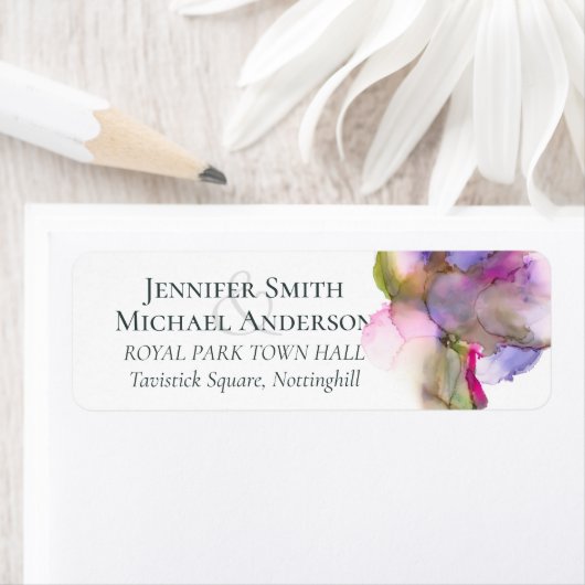 バジェット抽象芸術レインボー結婚パープル ラベル (インサイチュ)