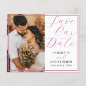 バジェット救Our Date赤面ピンクフォト結婚ズ (正面)