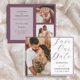 バジェット救Our Date Burgundy Photo結婚's