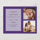 バジェット救Our Date Purple Photo 結婚's (裏面)