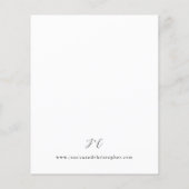 バジェット数々のサマーカラーフローラ結婚ズ (裏面)