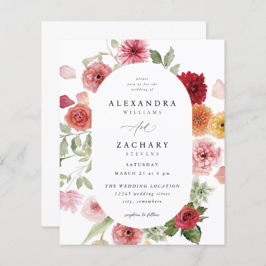 バジェット数々のサマーカラーフローラ結婚ズ2 (正面/裏面)