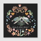 バジェット新婚ウェディングギフトカスタムウミガメ (正面)