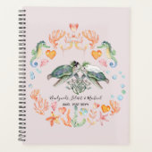 バジェット新婚ウェディングギフトカスタムウミガメ プランナー手帳 (正面)