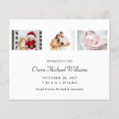 バジェット新生児ノー静かモア夜ホリデーカード (裏面)