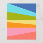 バジェット明るい虹の幾何学的な赤ちゃんシャワー (裏面)