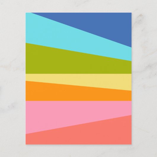 バジェット明るい虹の幾何学的な赤ちゃんシャワー (裏面)