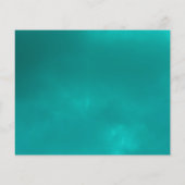 バジェット星魚アクアティール（緑がかった色）メニュー選択結婚式の出欠 チラシ (裏面)