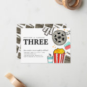 バジェット映画ナイトシネマウォッチパーティーキッド誕生日 ノートカード (正面/裏面インサイチュ)