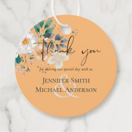 バジェット春ワイルドフラワーズバーン庭園の結婚式 フェイバータグ