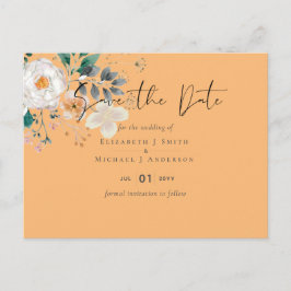 バジェット春ワイルドフラワーズバーン庭園の結婚式 ポストカード