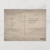 バジェット春ワイルドフラワーズバーン庭園の結婚式 ポストカード (裏面)