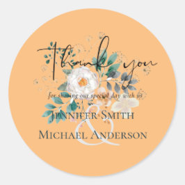 バジェット春ワイルドフラワーズバーン庭園の結婚式 ラウンドシール