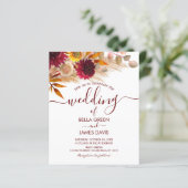 バジェット書道秋葉結婚式招待状 (スタンド正面)