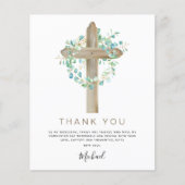 バジェット最初の聖餐会ありがとうセージ緑 チラシ (正面)