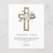 バジェット最初の聖餐会ありがとうピンク チラシ (正面)