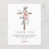 バジェット最初の聖餐会ありがとう埃っぽいピンク チラシ (正面)