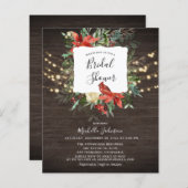 バジェット木造（鳥）ショウジョウコウカンチョウライトブライダルシャワーフライヤー (正面/裏面)