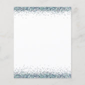 バジェット未来ミセス・ブルーグリッターブライダルシャワー (裏面)