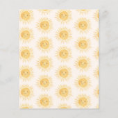 バジェット来ここの息子の赤ちゃんシャワー招待状 (裏面)