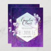 バジェット梅結婚紫フローラズAll-in-1 (正面/裏面)