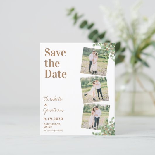 バジェット植物写真QRコード日付を保存 (スタンド正面)