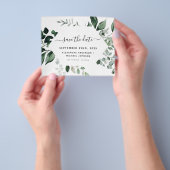 バジェット植物性の緑の結婚葉 チラシ (手)