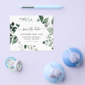 バジェット植物性の緑の結婚葉 チラシ (シングル)