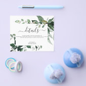 バジェット植物性の緑の結婚葉 チラシ (シングル)