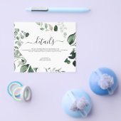 バジェット植物性の緑の結婚葉 チラシ (シングル)