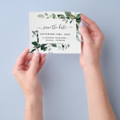 バジェット植物性の緑の結婚葉 チラシ (手)