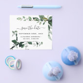 バジェット植物性の緑の結婚葉 チラシ (シングル)