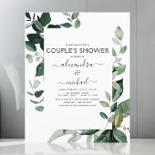 バジェット植物性の緑の葉のカップルのシャワー