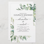 バジェット植物性の緑の葉のカップルのシャワー (正面/裏面)