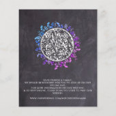 バジェット植物観葉写真QR日付を保存 (裏面)